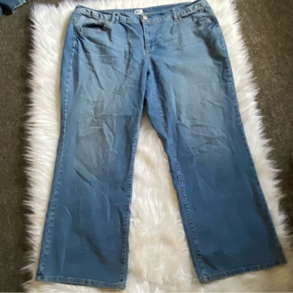 Just‎ My Size Jeans Women’s Size 22Wp Petite Pocket Has Fading Baggy